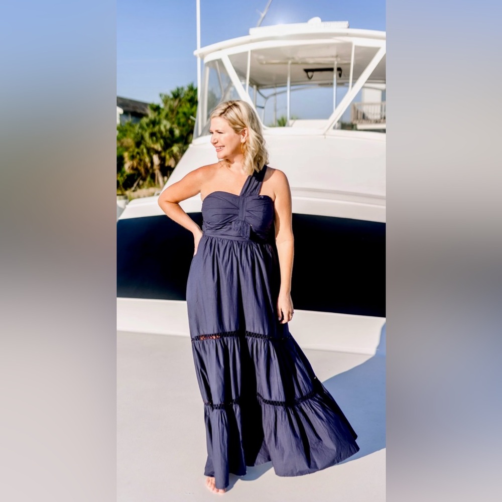 Southern Frock Elle Dress in Navy